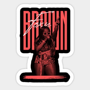 Foxy brown///original retro Sticker